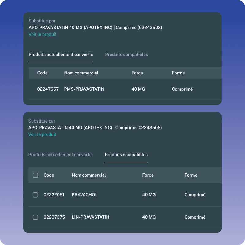 Gestion des conversions dans Précis